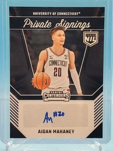 2024-25 Panini UCONN Contenders Private Signings Aidan Mahaney Auto (Foil) - Picture 1 of 2