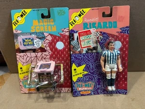 Pee Wee Herman Windup Magic Screen & Ricardo Actionfiguren von Matchbox 1988 MOC - Bild 1 von 8