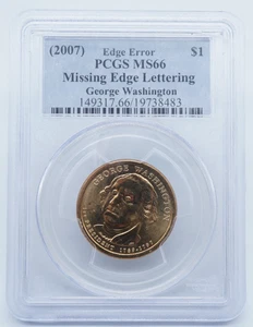 2007 George Washington PCGS MS66 Edge Error with P & D - U134 - Picture 1 of 7