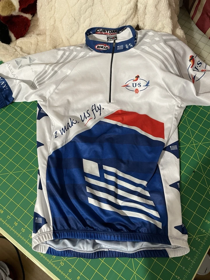 Camisa de ciclismo manga corta talla GRANDE US AIRWAYS CON LOGOTIPO AWA Foto 1 de 3