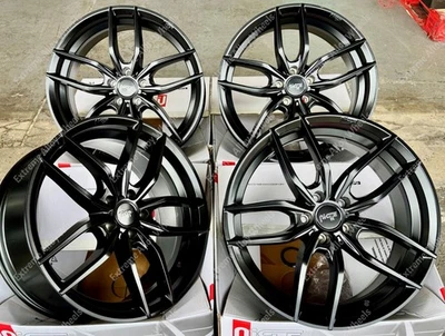 19" Black Vosso Alloy Wheels Fit Renault Grand Scenic Kadjar Laguna Megane 5x114 - Image 1 of 3