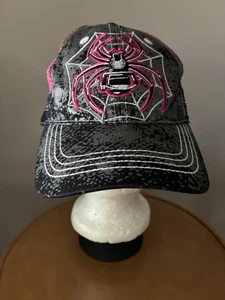 Cappello da donna Spiderwire by Signatures rosa nero grigio ragnatela Halloween - Foto 1 di 7