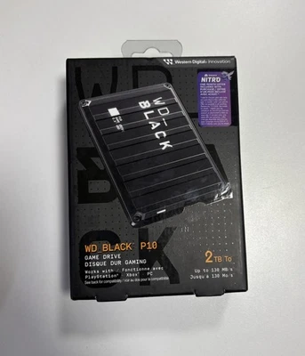 Brand New Western Digital WD_Black P10 Game Drive 130 MB/s for PS4 PS5 Xbox S X - Image 1 of 2
