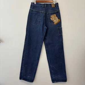 Godbody Junior Denim Jeans Size 20 Scooby Doo Y2K 00s 90s Embroidered Baggy - Picture 1 of 11
