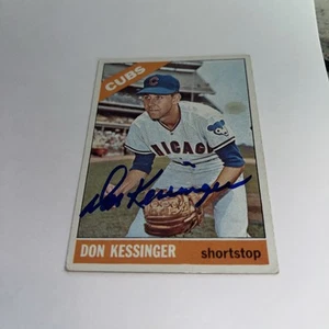 DON KESSINGER Chicago Cubs SIGNED 1966 TOPPS Rookie Card - Bild 1 von 1