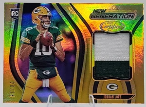 Jordan Love /25 2020 Panini Certified Rookie RC Patch Mem Mirror Gold Packers SP - Bild 1 von 2