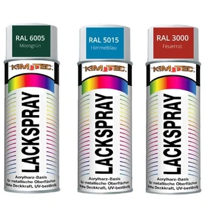 Juego de 3 spray de pintura Kim Tec 400 ml verde azul rojo base de resina acrílica resistente a los rayos UV #06 - Imagen 1 de 6