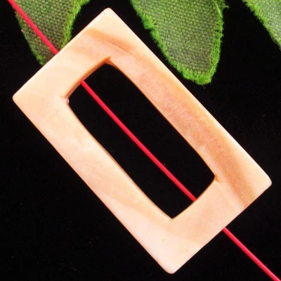 35x20x3mm Natural Gray Shell Oblong Pendant Bead H92490 - Image 1 of 2