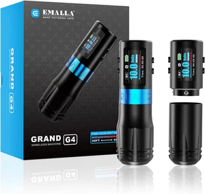 GRAND G4 Macchina per Tatuaggi Senza Fili (Corsa 4,2 Mm) Con Display LED Smart, - Foto 1 di 12