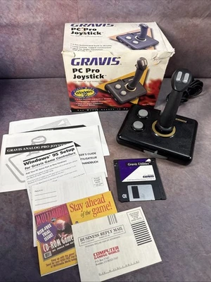 Vintage Advanced Gravis Analog Pro Joystick for IBM PC & Compatible TESTED - Image 1 of 4
