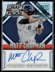 Selecciones de draft Panini Prizm 2014 Matt Chapman firmas prueba de prensa/199 HS - Imagen 1 de 2