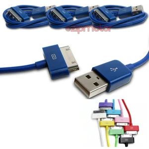3PCS 6FT USB DATA POWER CHARGER CABLE DOCK CONNECTOR APPLE IPAD IPHONE IPOD BLUE - Afbeelding 1 van 1