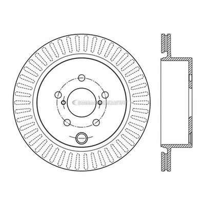 Disco de rotor de freno trasero centrado para Subaru Forester 2014 2015 2016 2017 2018 Foto 1 de 2