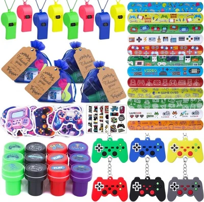 134 peças lembrancinhas de festa de videogame, inclui pulseira de tapa de videogame  - Imagem 1 de 4
