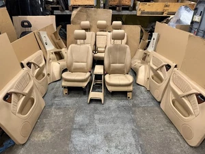 MB ML W163 Mercedes ML rivestimento in pelle beige sedili in pelle - Foto 1 di 14