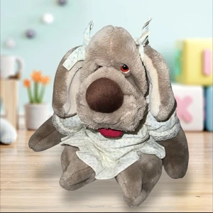 The Heritage Collection Wrinkles The Dog Girl Stuffed Plush Puppet Floral - Picture 1 of 5
