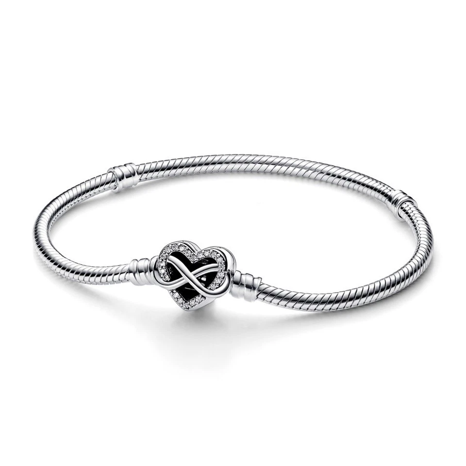 Pandora Armband 592645C01 19 cm Funklender Unendlichkeits-Herzverschluss 925/- - Bild 1 von 1