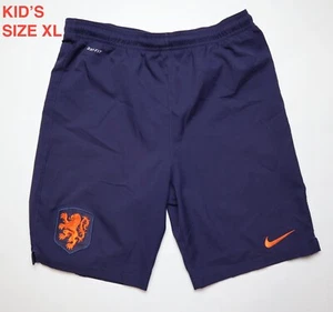 NETHERLANDS HOLLAND 2014/2015 AWAY FOOTBALL SOCCER SHORTS NIKE BOY'S KID’S XL - Picture 1 of 9