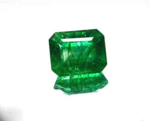 Anello Pietra Preziosa Forma Smeraldo Naturale 7,90 Ct Certificato CGI Misura - Foto 1 di 5