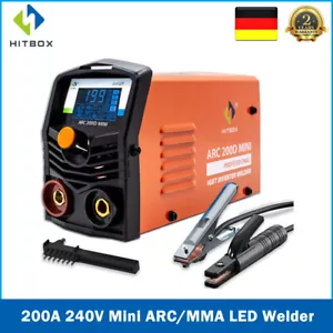 HITBOX 200A Mini ARC Welding Machine 240V E-Hand MMA Welding Machine Inverter IGBT DE - Picture 1 of 10