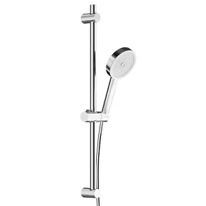 Edelstahl Duschstange 70cm Brausestange mit Duschkopfhalterung 360° Drehbar - Bild 1 von 16