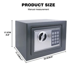 Digital Electronic Safe Keypad Coded Box Home Office Hotel Gun Cash Money Key - Picture 1 of 6