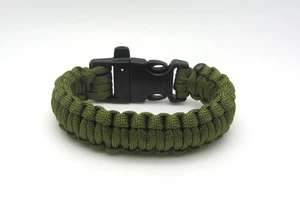 Nuevo Paracord Paracaídas Cordón Emergencia Supervivencia Senderismo Pulsera Verde Ejército - Imagen 1 de 3