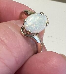 Vintage Scrap Wear 10k Plumb Opal Ring Size 7.25