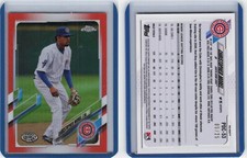 2021 Topps Pro Debut Chrome Orange Refractor #53 Christopher Morel Cubs /25