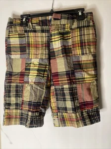Youth Boy Ralph Lauren Pre-owned Plaid Shorts Size 12 - Picture 1 of 8