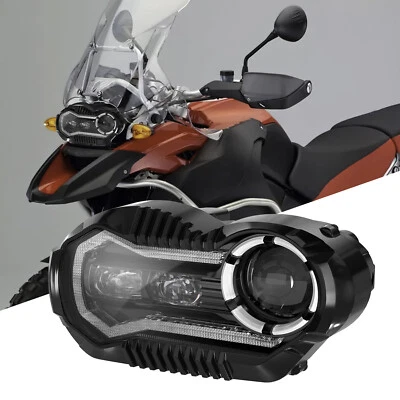 For R1200GS Adventure 2005-2013 LED Headlight Aluminum Projector Hi/Low DRL Beam - Image 1 of 4