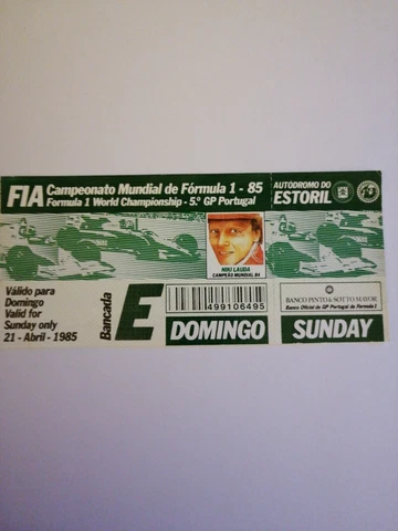 F1 tickets Ayrton Senna - First Victory Estoril Cover