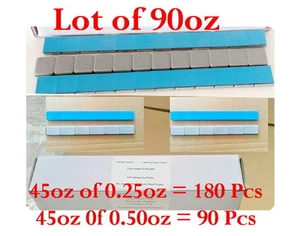 Stick on Wheel Weight Balance Assortment 0.25oz 0.50oz 45oz of Each total 90oz - Picture 1 of 1
