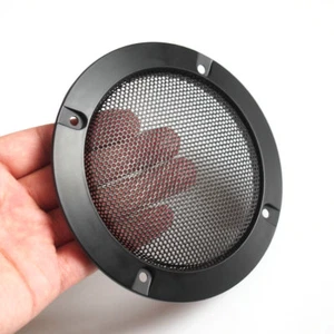 Cubierta de altavoz de audio de 4 pulgadas 2 piezas rejilla metálica protección círculo decorativo - Imagen 1 de 6