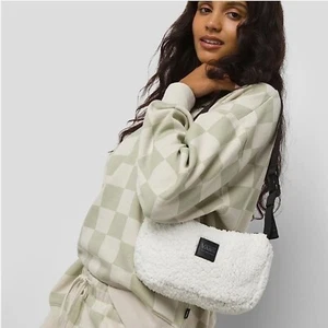 NUEVO CON ETIQUETAS VANS Fuera de la Pared BOLSO SHERPA DE HOMBRO CORTO Bandolera MALVAVISCO - Imagen 1 de 5