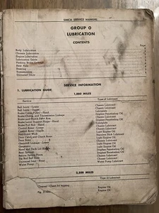 Simca Service Manual vintage book - Bild 1 von 11