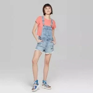Pantalones Cortos Para Mujer Wild Fable Azul Lavado Claro Corte Demin, Talla S - Imagen 1 de 5