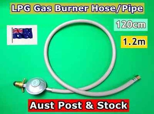 LPG Gas Burner Hose Pipe with Regulator 120cm Good Quality (B101) - Picture 1 of 5
