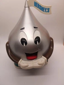 1995 SILVER HERSHEY'S KISS CHARACTER CANDY DISPENSER 9 1/2" x 9 1/2" - Picture 1 of 5