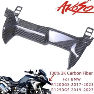 Carbon Fiber Cockpit Spoiler Front Fairing Guard For BMW R1200GS 17+ R1250GS 19+ - Picture 1 of 13