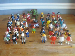 Geobra Playmobil People Animal Figures Ogre Santa Clause Cow Modern Vntg - Picture 1 of 12