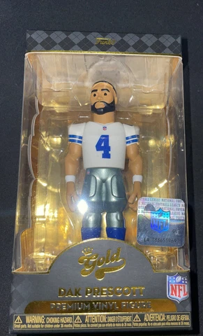 🔥🏈👊🔥Funko Gold NFL Cowboys Dak Prescott  5" Premium Vinyl Figure Cover