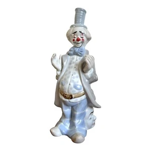 VINTAGE CERAMIC CLOWN FIGURINE THEATRICAL  - Picture 1 of 11