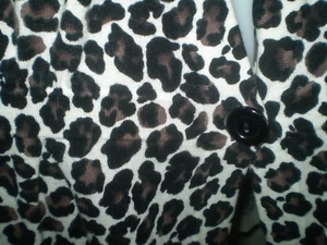 Animal Leopard Print 2X  22W 24W Cotton Knit Cardigan Sweater Top Cover Up Layer - Picture 1 of 7