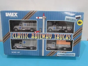 HO Scale Imex 870126 1:87 Santa Fe Ford & Peterbilt Truck (Set of 4) Lot#1710 - Picture 1 of 5
