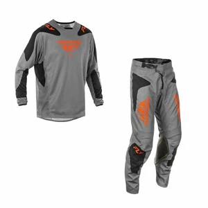 Fly Racing 2025 Kinetic Adult Motocross kit - Grey Orange Black - Picture 1 of 1