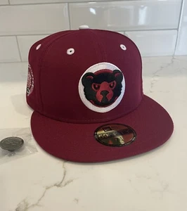 Chicago Cubs Hat Club Exclusive Cardinal Red Fitted Hat Cap Size 7 1/4 - Picture 1 of 4