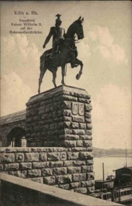 Postal de Colonia en el Rin ~ 1910 imagen fija del emperador Guillermo II Puente Hohenzollern - Imagen 1 de 2