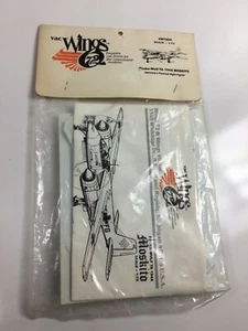 Vintage Modellflugzeug Bausatz FOCKE WULF TA 154A Moskito Maßstab 1:72 Vacuform Militär - Bild 1 von 6