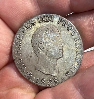México 1823 8 Reales Emperador Iturbide * Foto 1 de 4